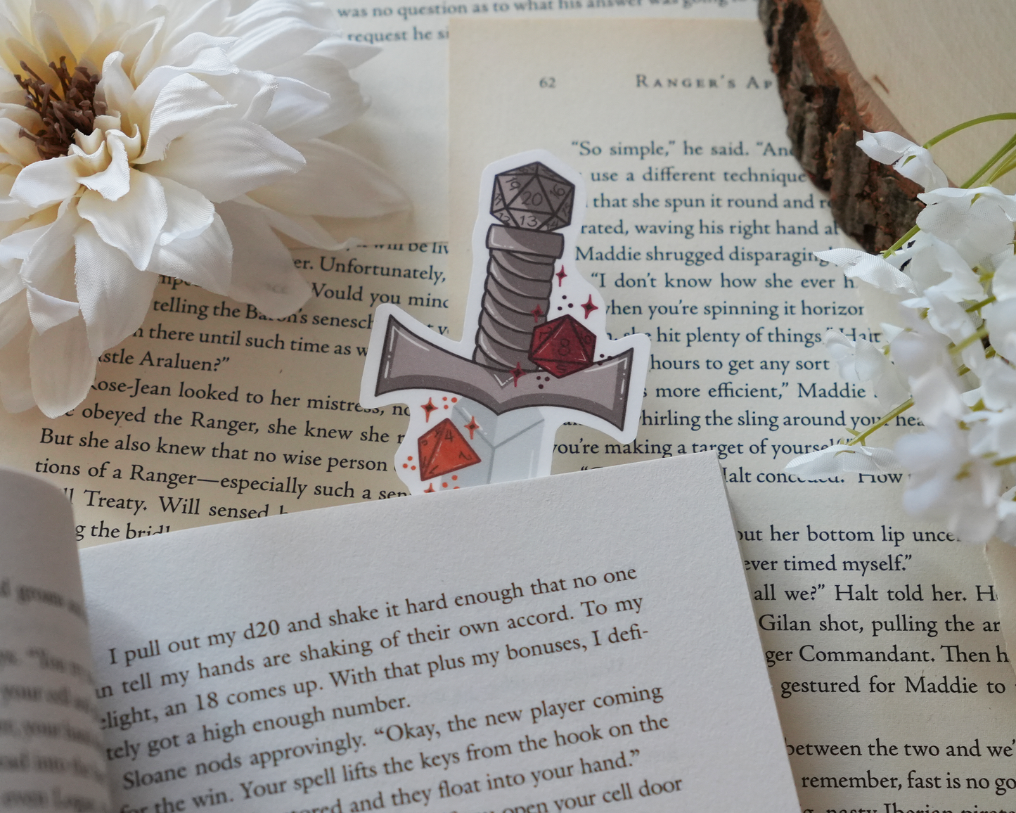 DnD Dice Sword Bookmarks