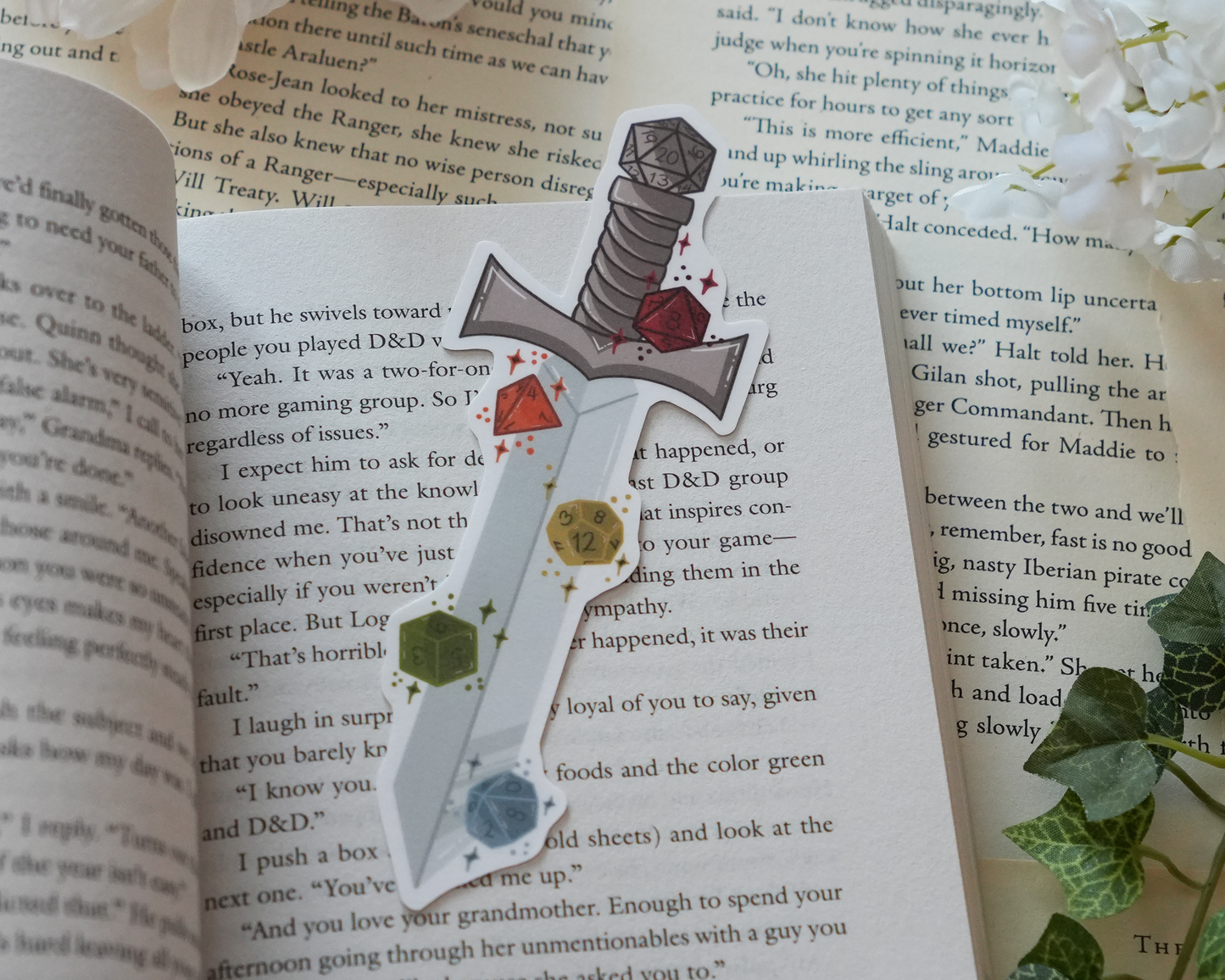 DnD Dice Sword Bookmarks
