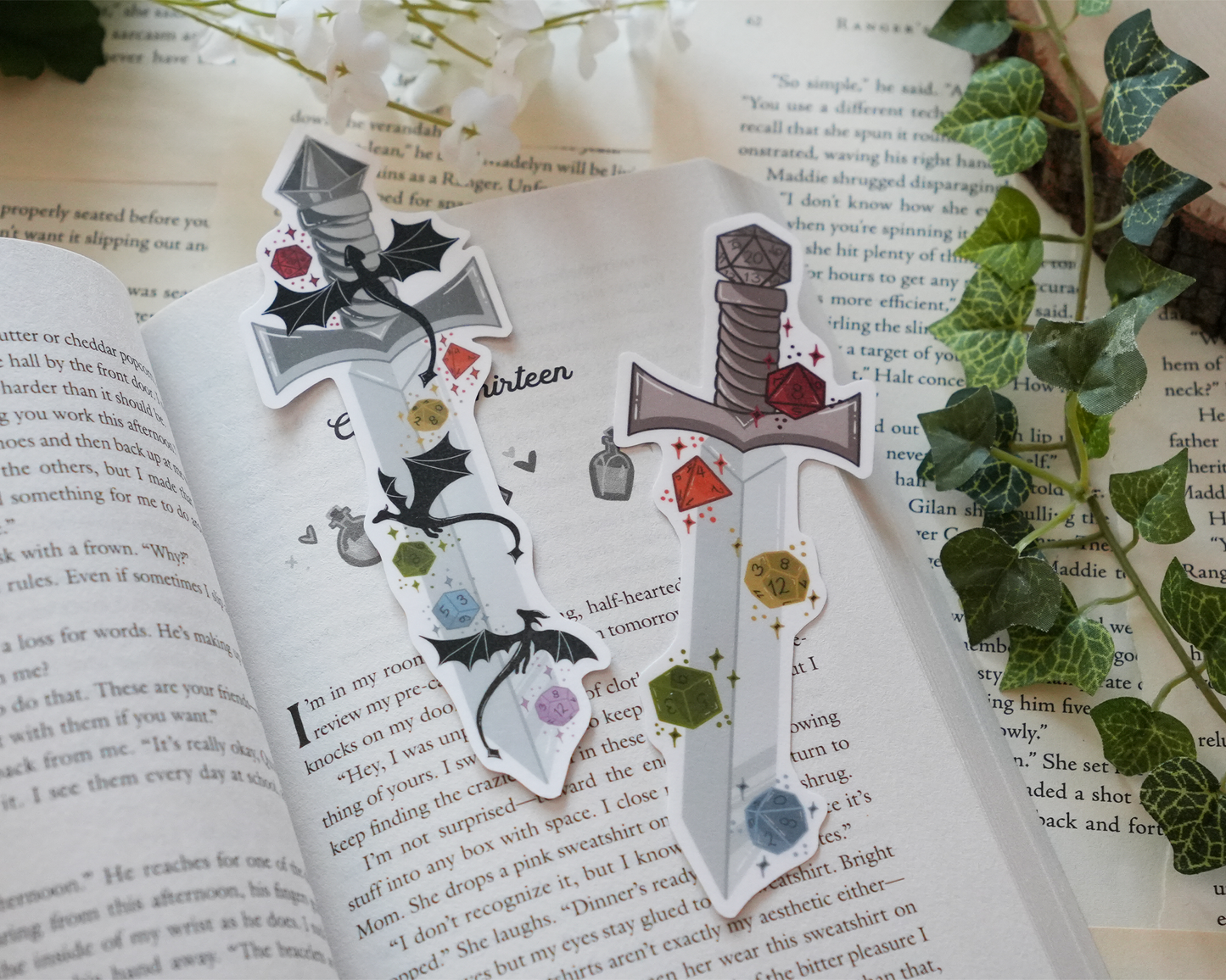DnD Dice Sword Bookmarks