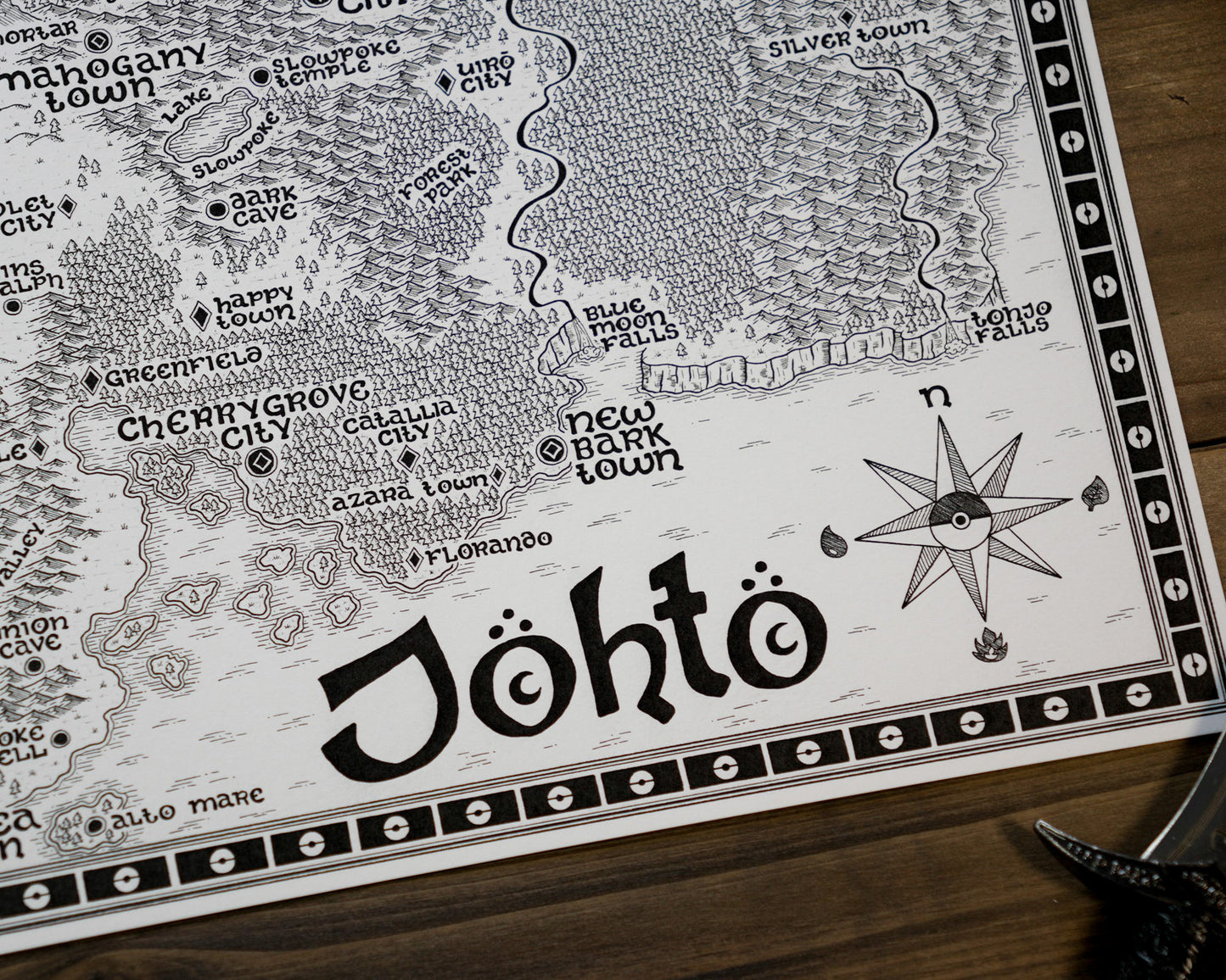Johto Region Map