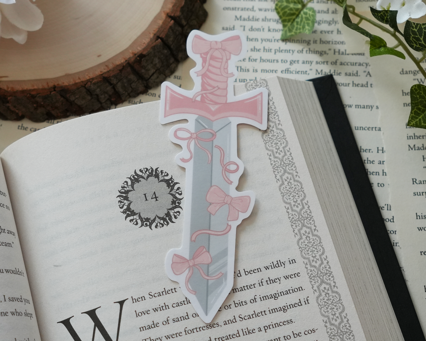 Pretty in Pink Sword Bookmarks