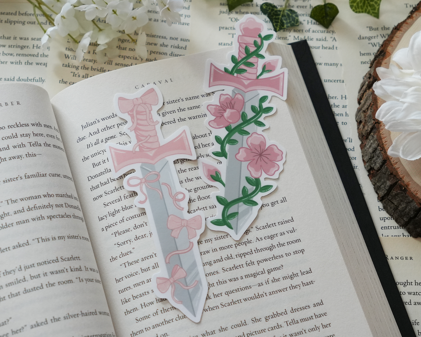 Pretty in Pink Sword Bookmarks