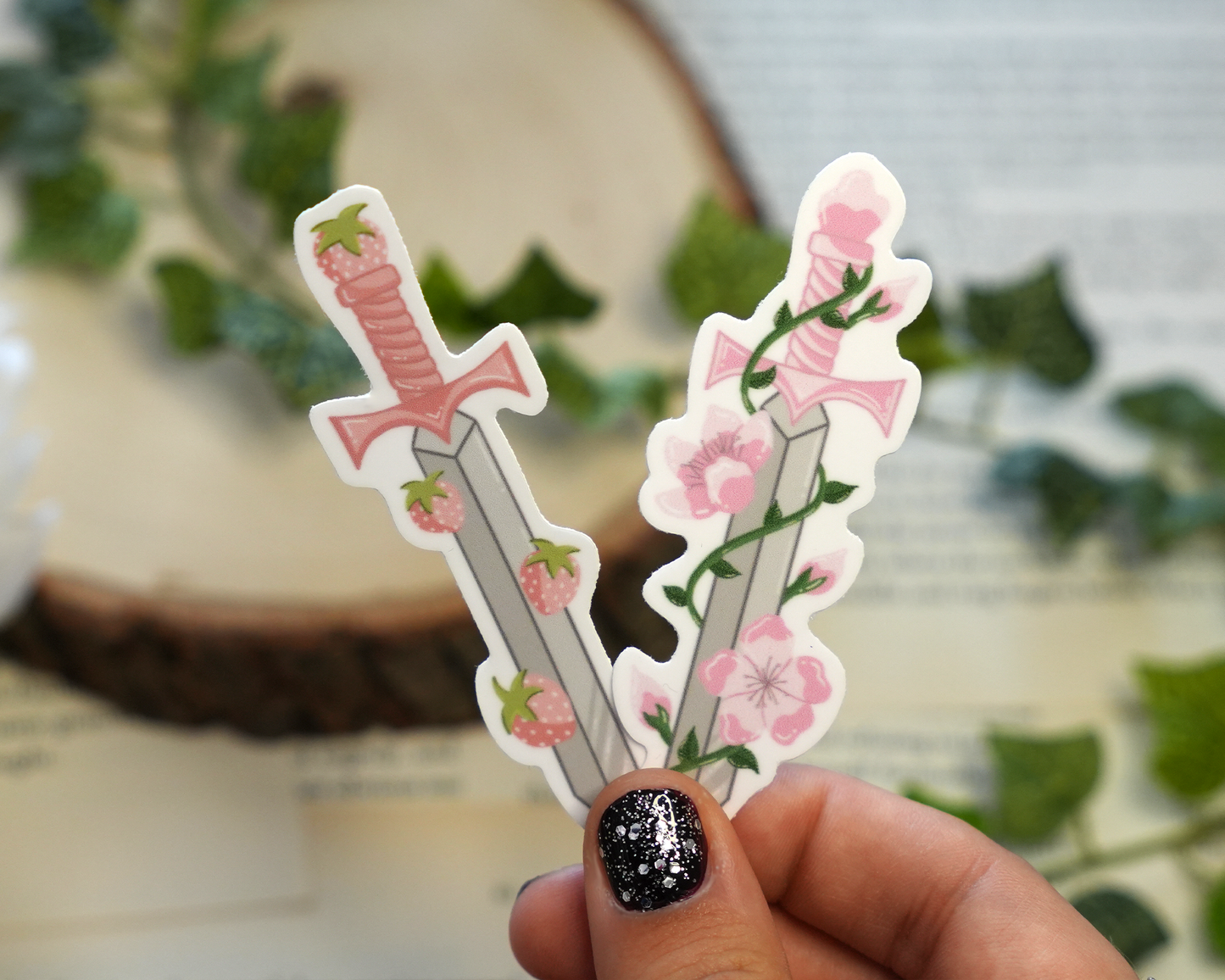 Strawberry & Sakura Sticker Set