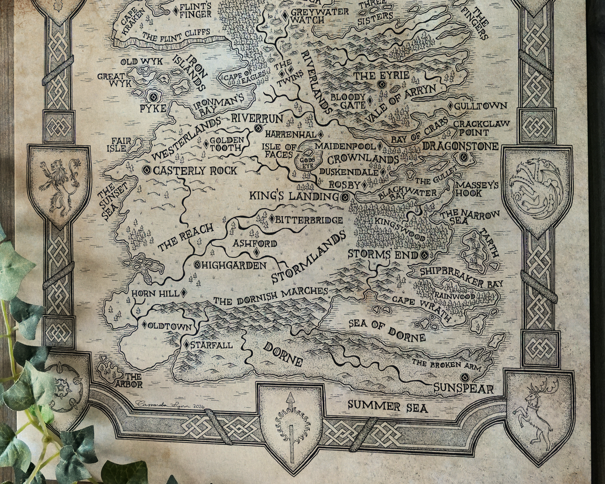 Westeros: Game of Thrones Map