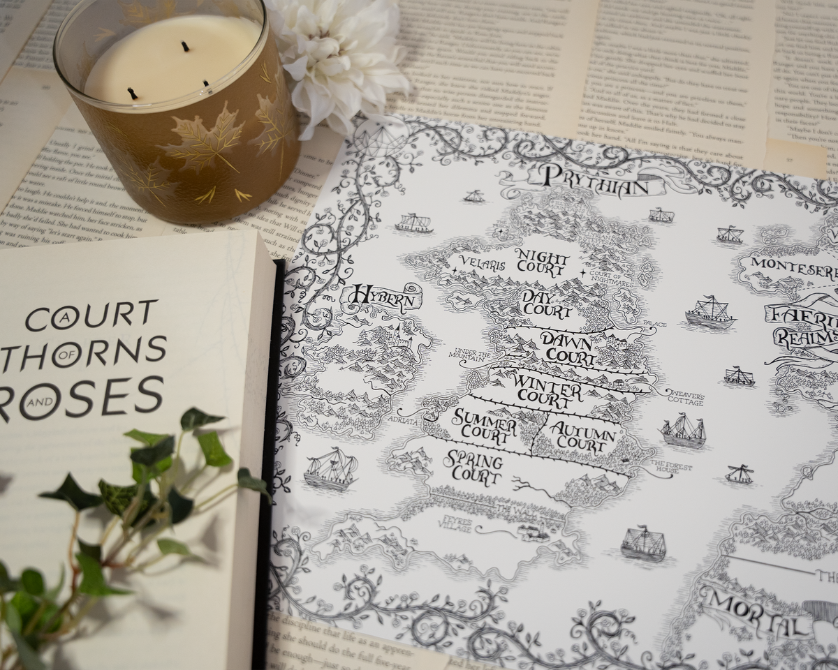 Obscure Roses Map A Court of Thorns and Roses Map – Oakleaf Arrow Studios