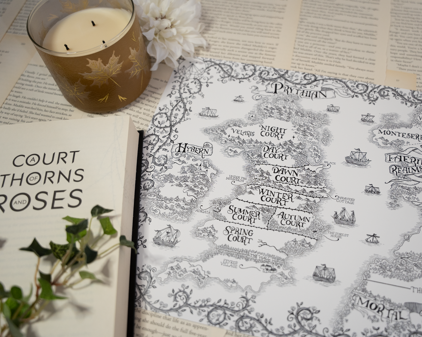 A Court of Thorns and Roses Map