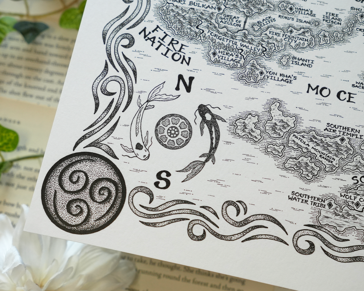 Avatar the Last Airbender Map – Oakleaf Arrow Studios