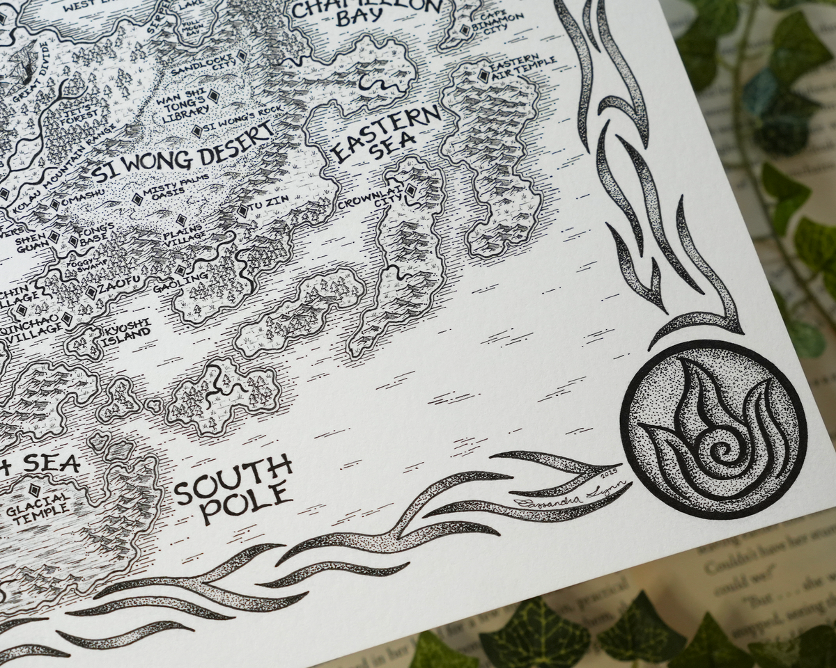 Avatar the Last Airbender Map – Oakleaf Arrow Studios
