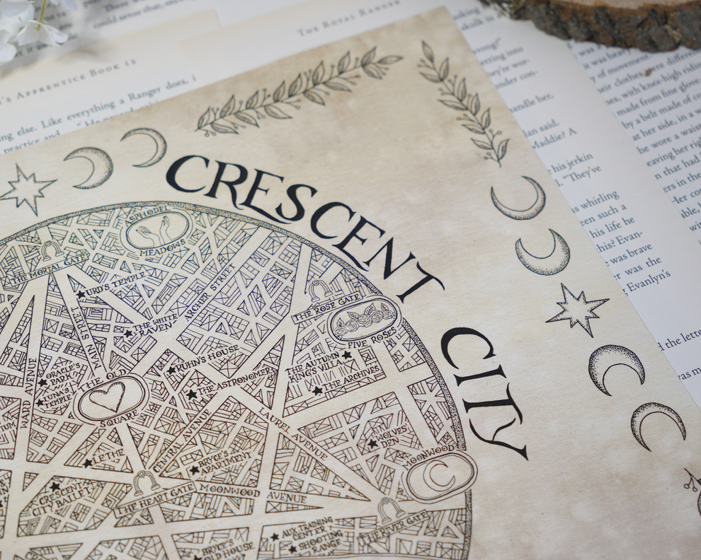 Crescent City Map | COLORED – Oakleaf Arrow Studios