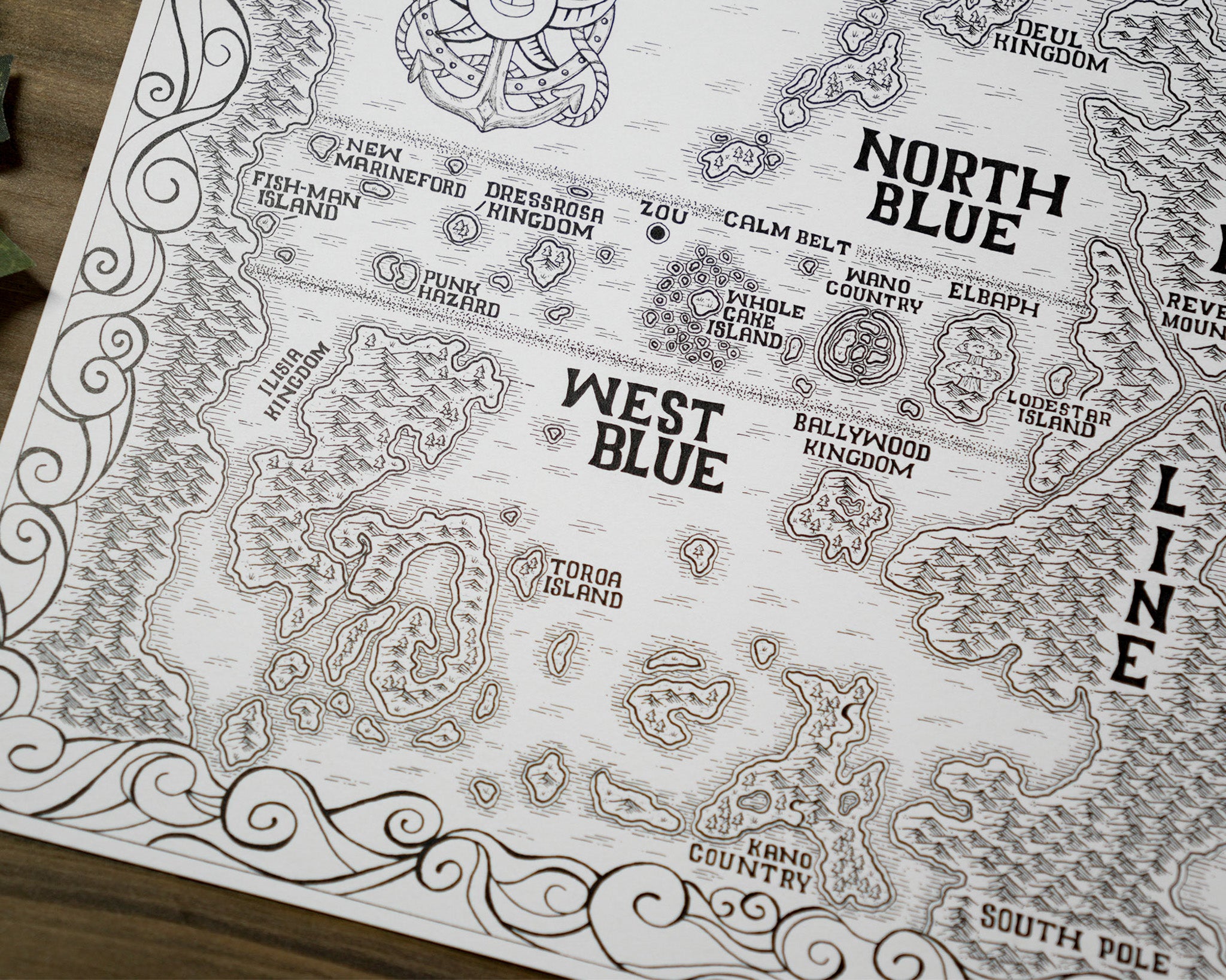 One Piece World Map – Oakleaf Arrow Studios