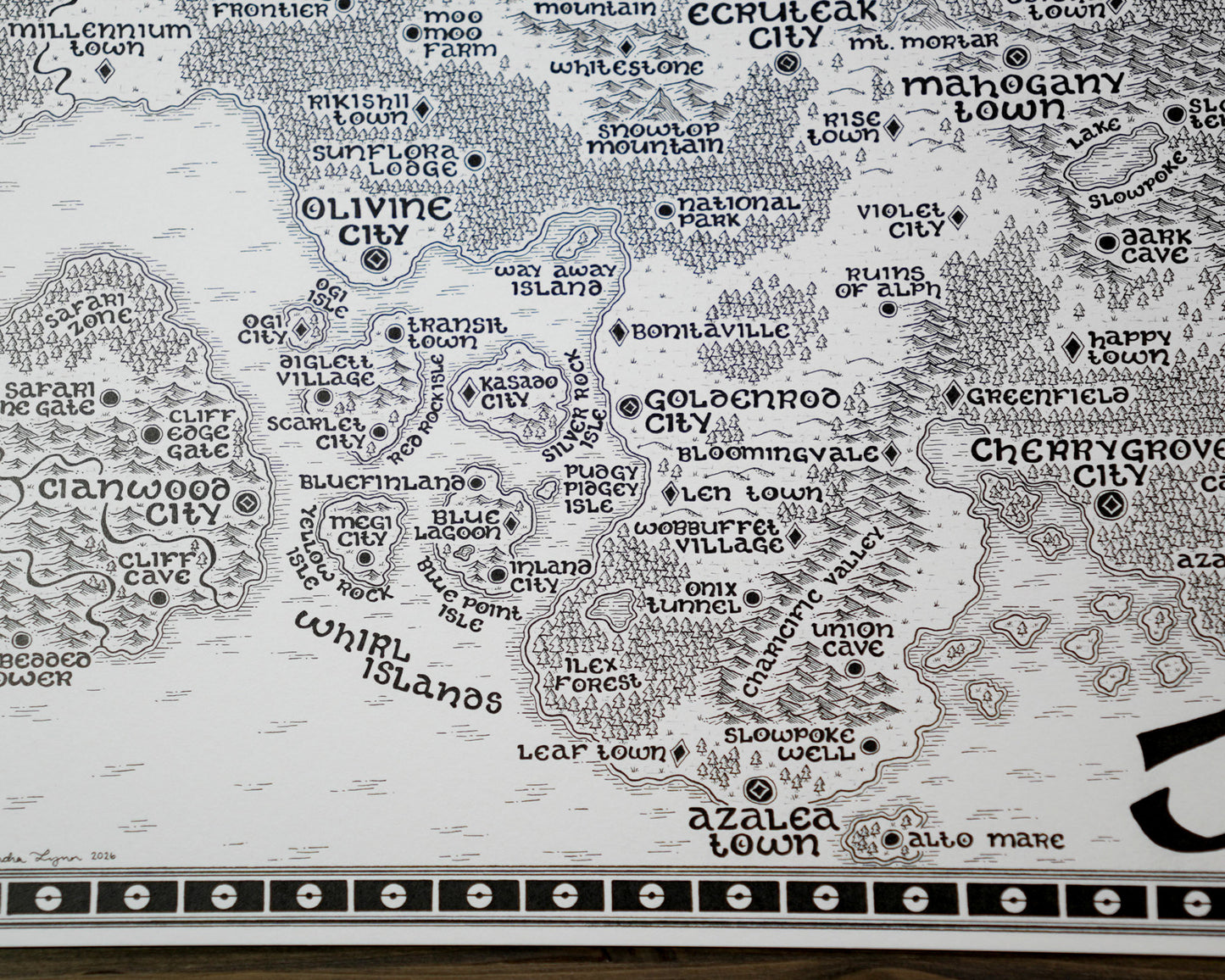 Johto Region Map