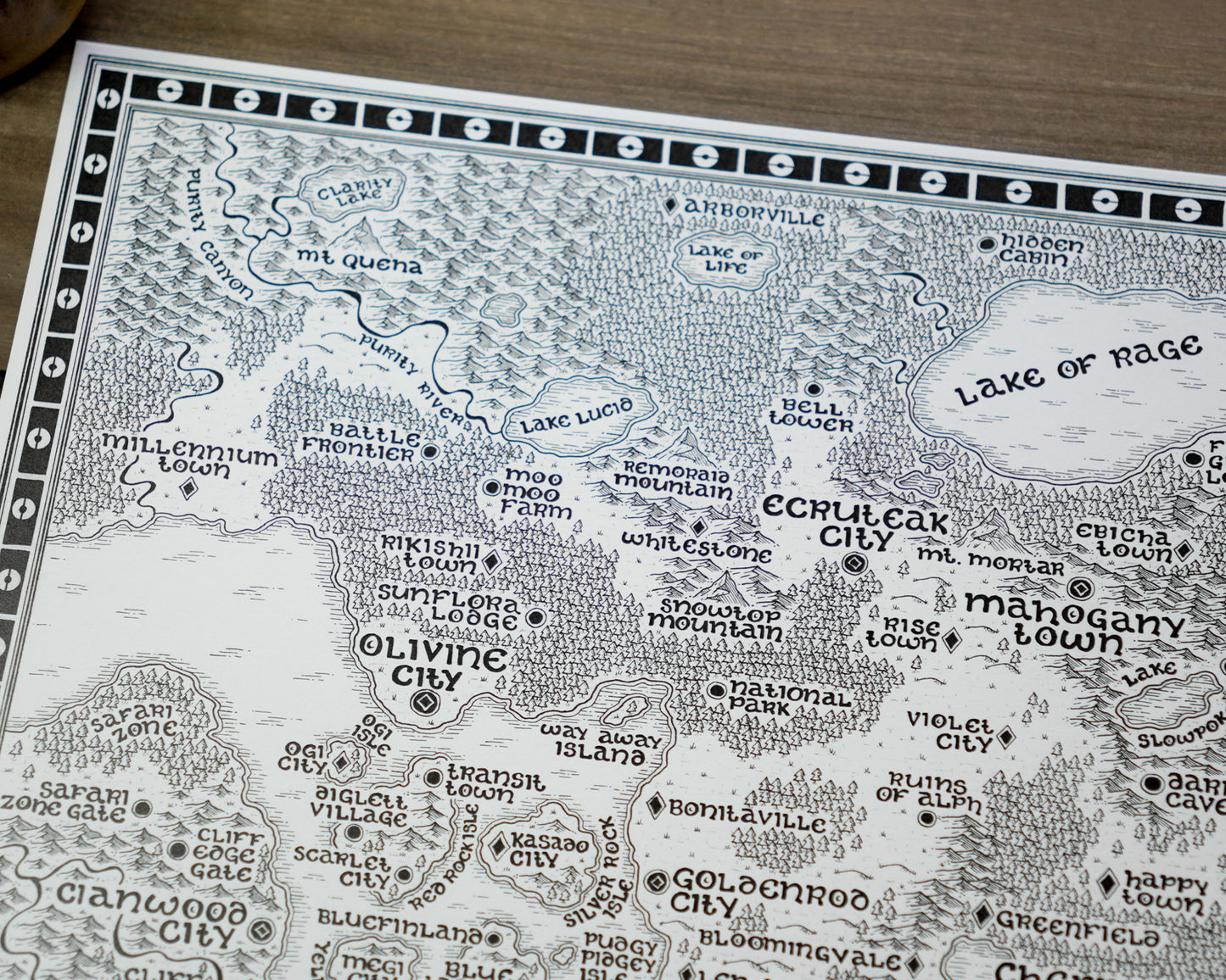 Johto Region Map