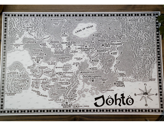 Johto Region Map