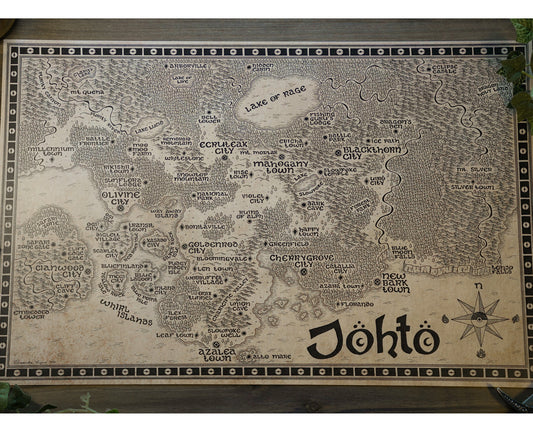 Johto Region Map