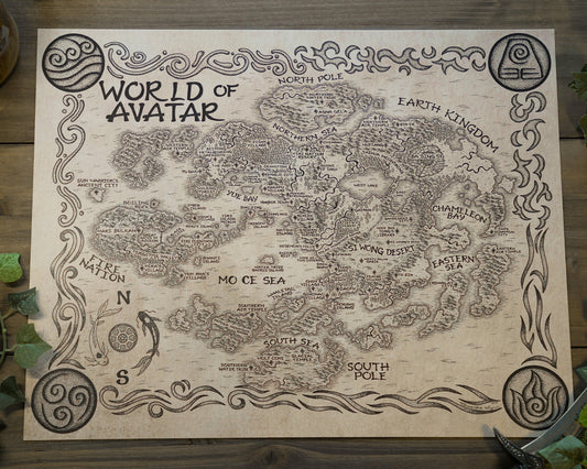 Avatar the Last Airbender Map