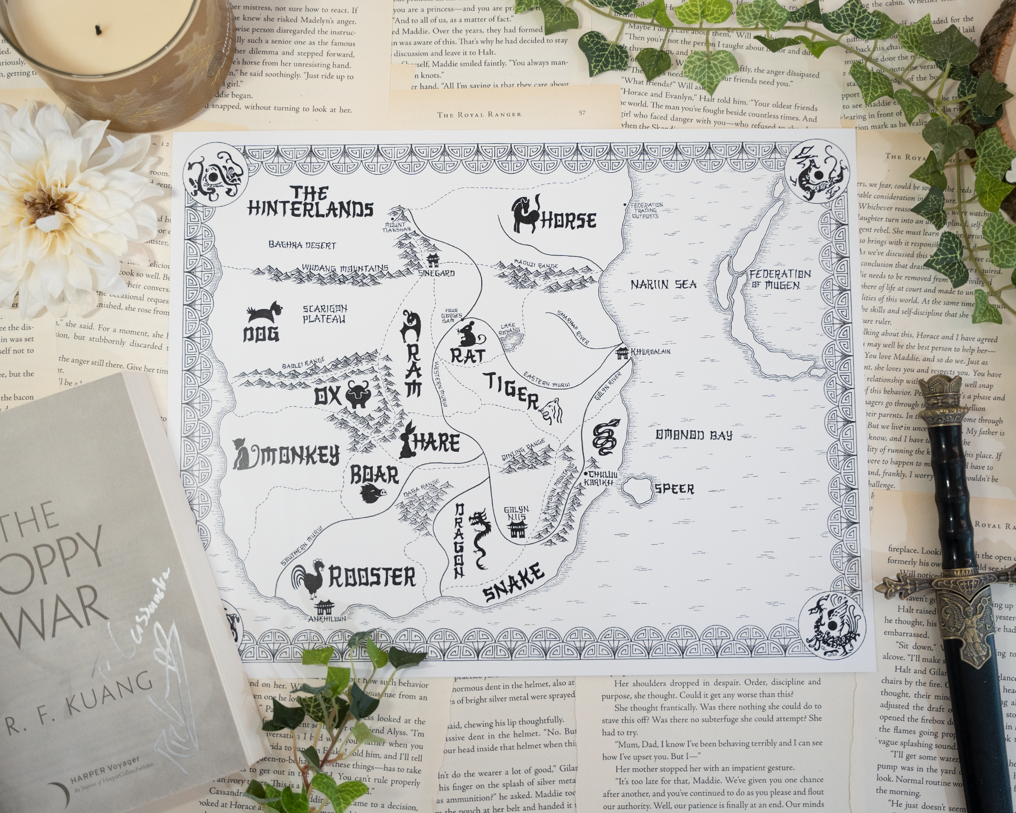 The Poppy War Map – Oakleaf Arrow Studios