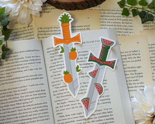Summer Fruit Sword Bookmarks