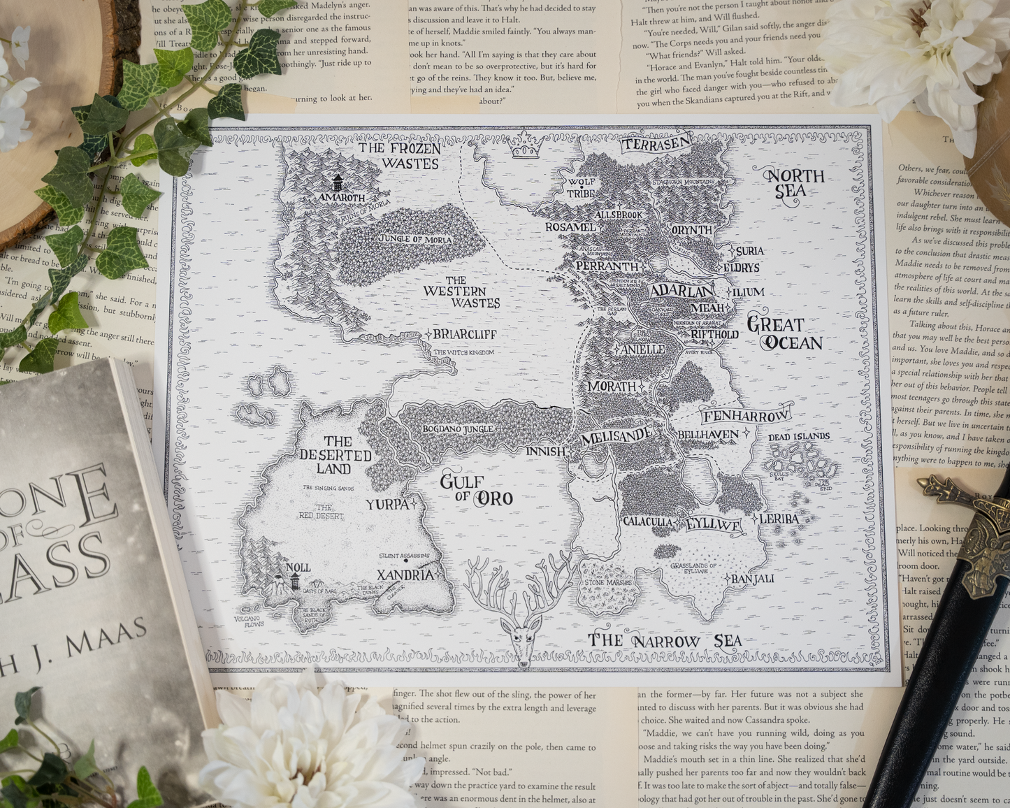 Sarah J Maas Map Bundle | A Court of Thorns and Roses, Throne of Glass, Crescent City