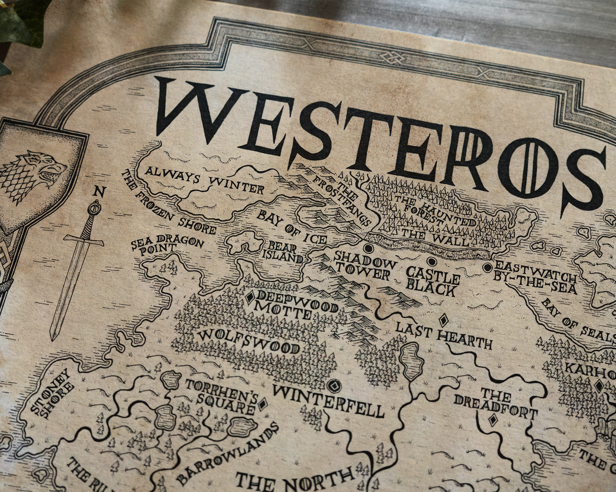Westeros: Game of Thrones Map