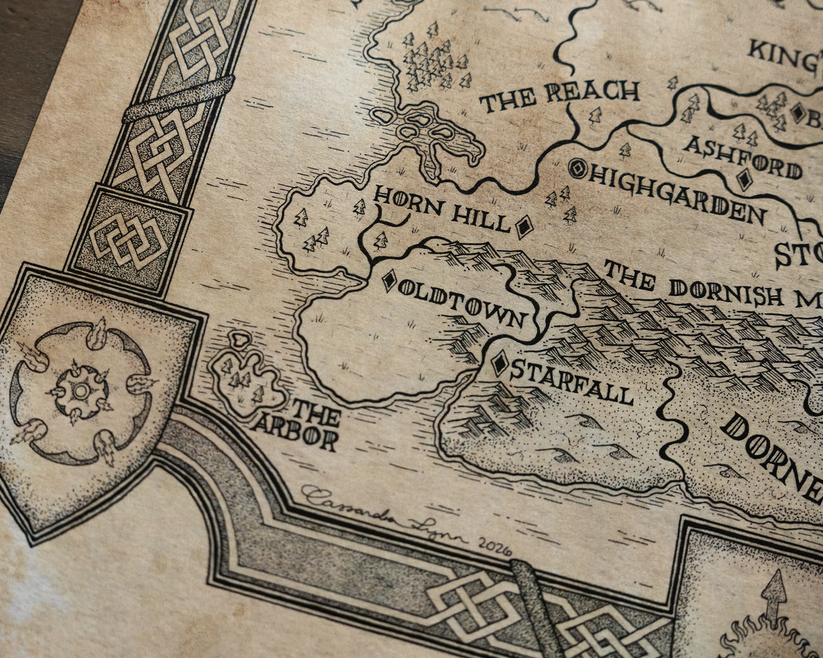 Westeros: Game of Thrones Map