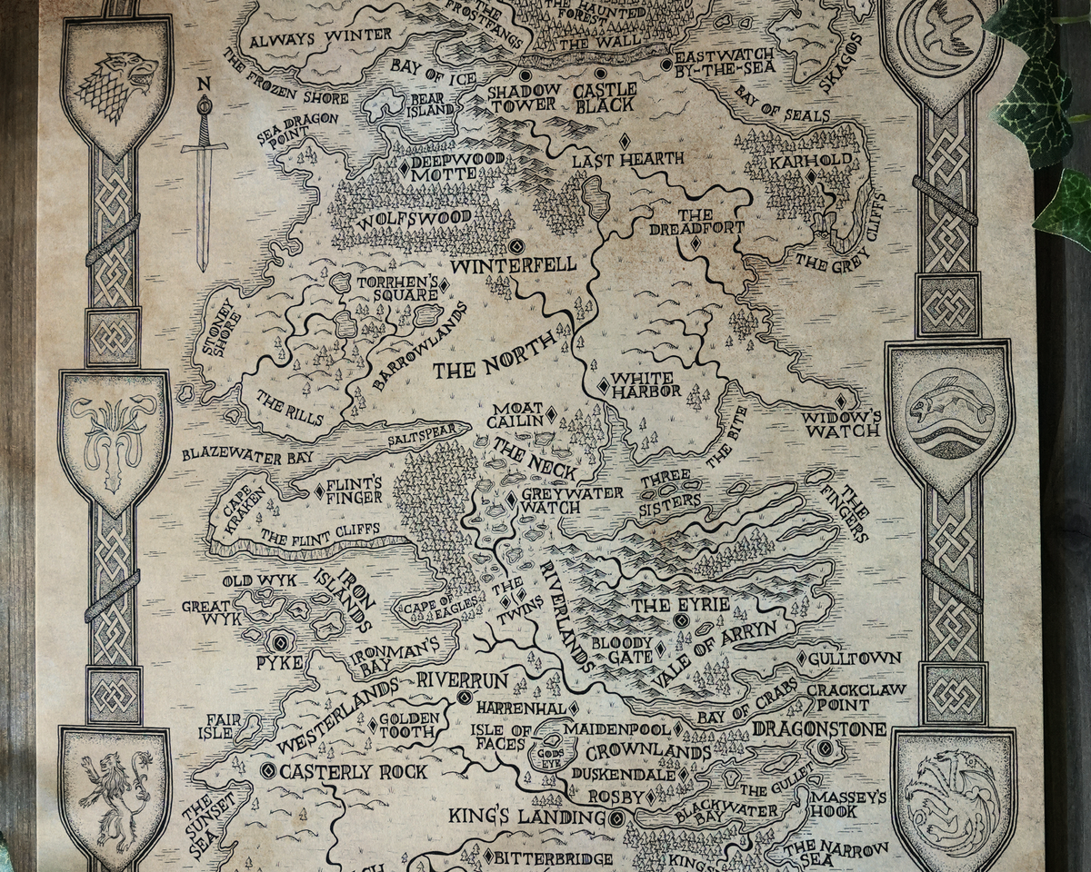 Westeros: Game of Thrones Map